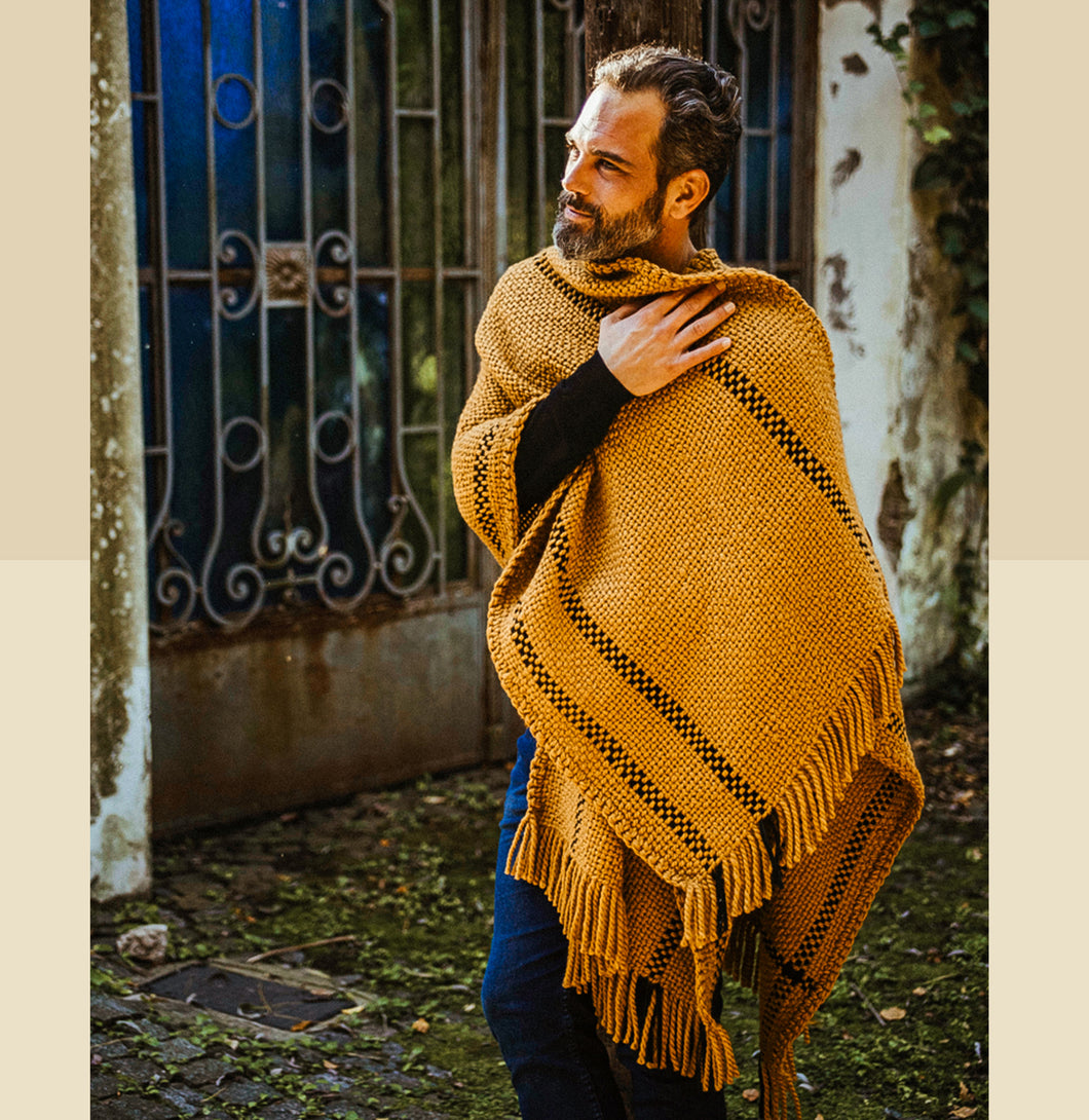 VIENTO Poncho camel