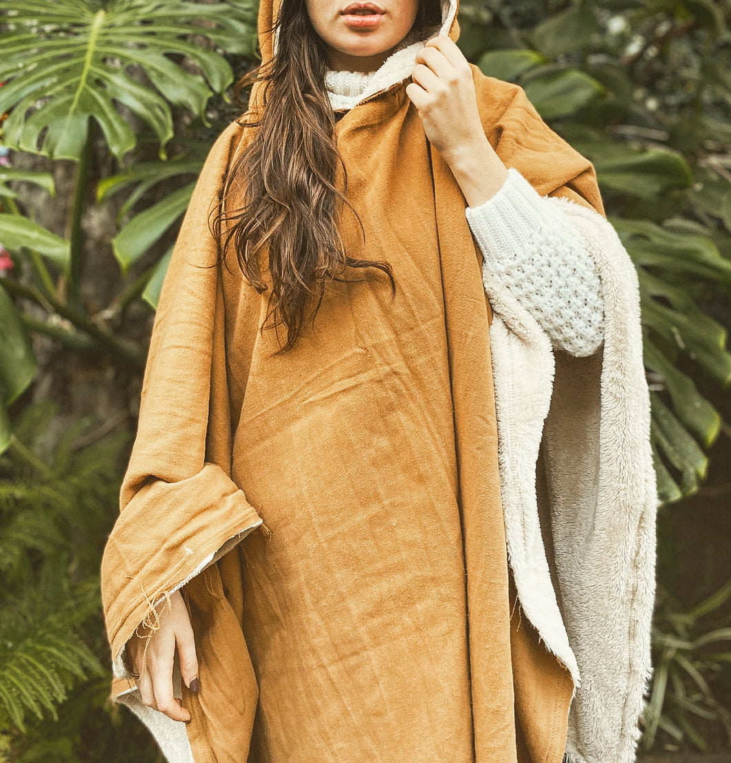 OH LA LA! camel Poncho ou Cape d'hiver